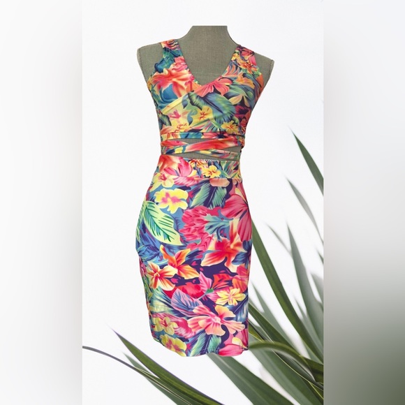 Vintage 2 piece floral set 90’s Y2K - Picture 1 of 3